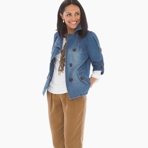chicos modern denim jacket